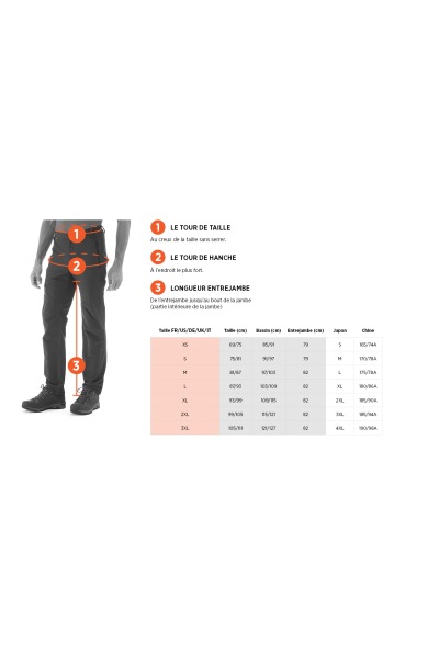 Lafuma Unisex Socks Size Guide