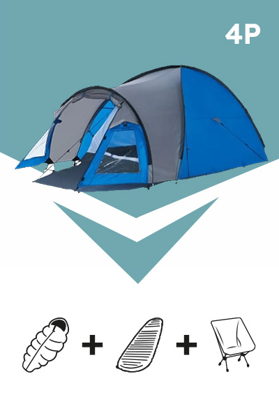 PACK CAMPING 4 PERS 5 LOCATION TENTE CAMPING 4 PERSONNES ET ACCESSOIRES LIVRAISON PARTOUT EN FRANCE AVEC O'RENTEES