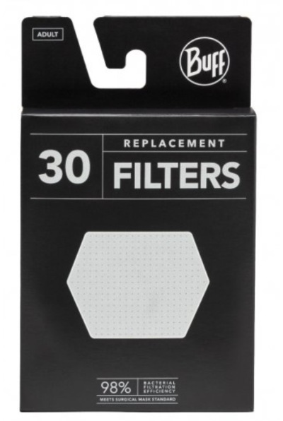 Packung mit 30 COVID Buff-Filtern für Erwachsene