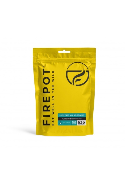 repas déshydraté FIREPOT pates bolognese